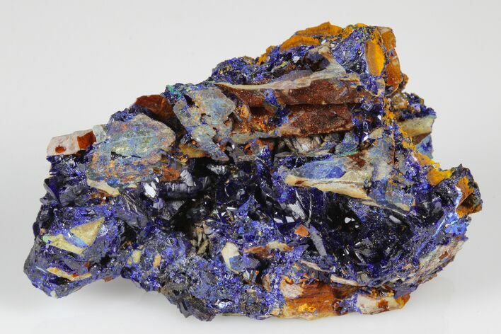 Sparkling Azurite Crystal Cluster - Laos #178126
